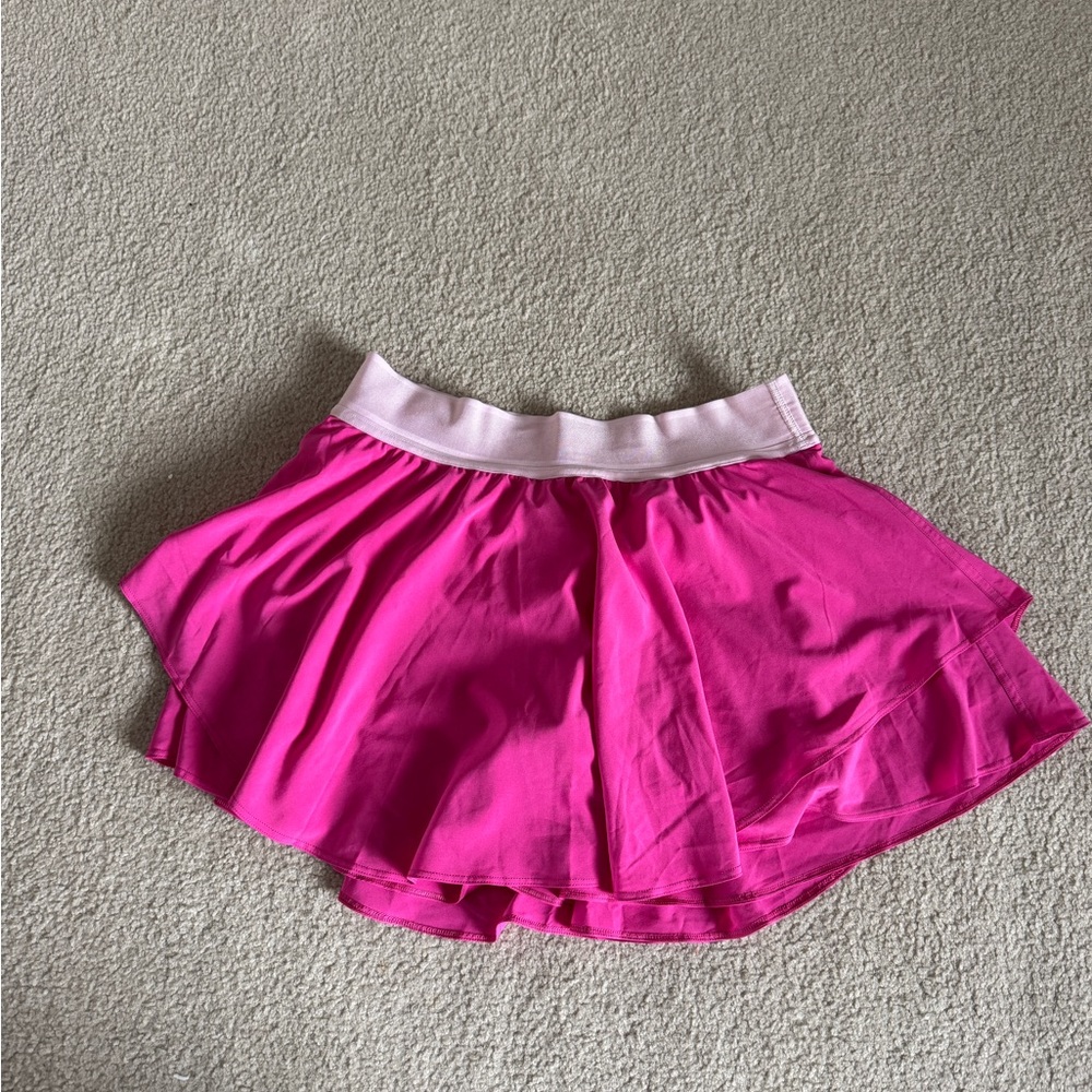 lululemon court rival skirt in pink - worn once! Size 8